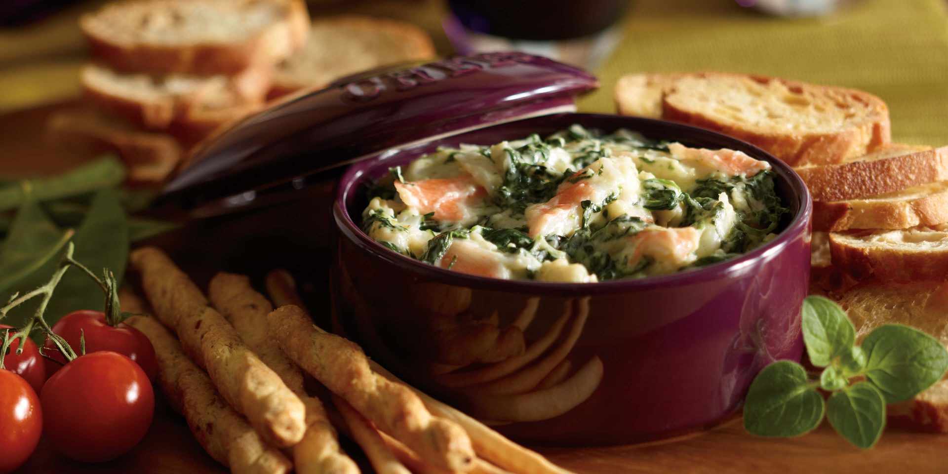 Seafood Spinach Dip Clover Leaf