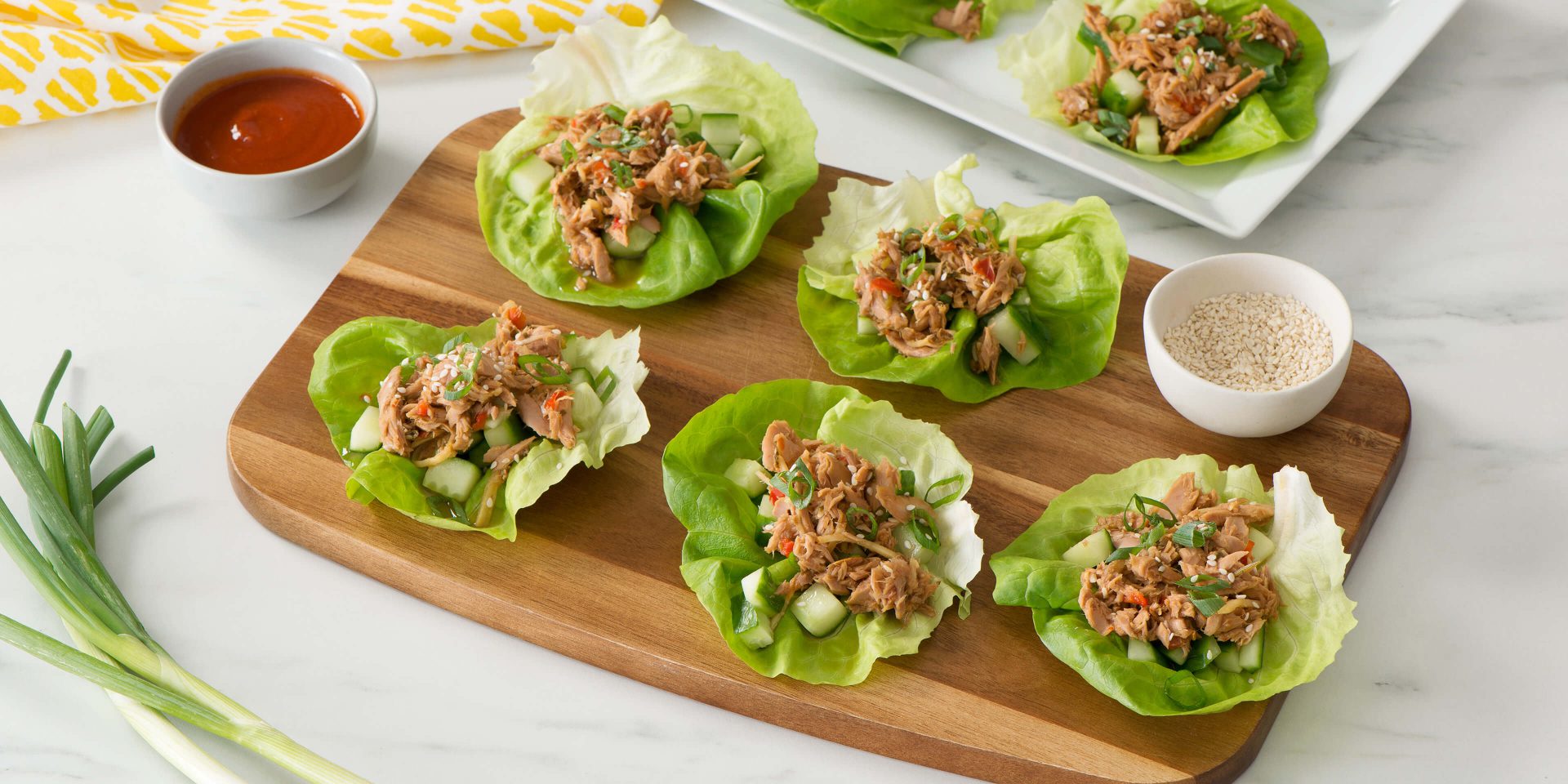 Asian Tuna Lettuce Cups Clover Leaf