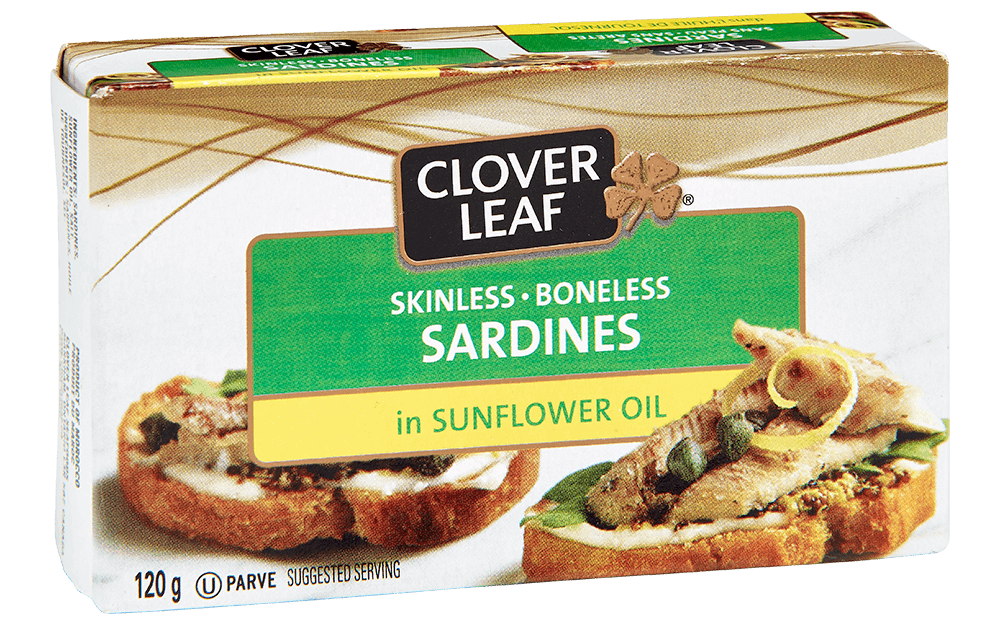 Skinless Boneless Sardines in Sunflower Oil Clover Leaf
