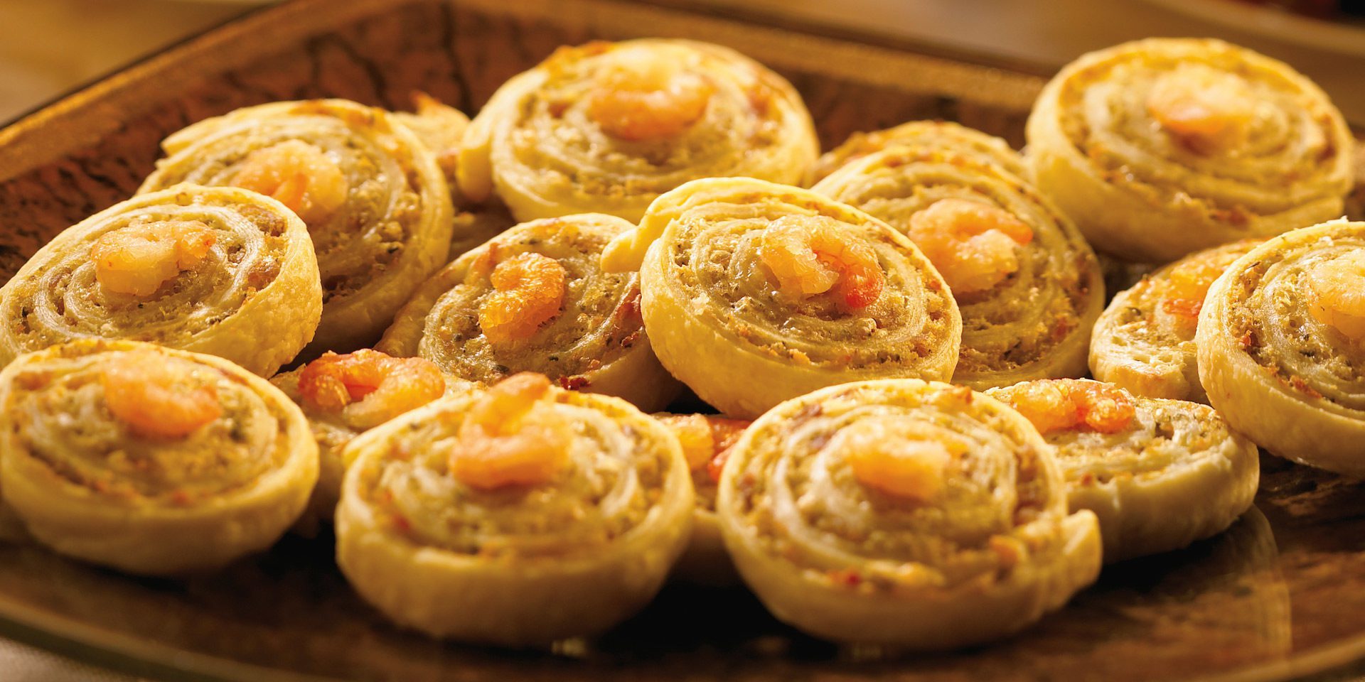 Pesto Shrimp Spirals - Clover Leaf