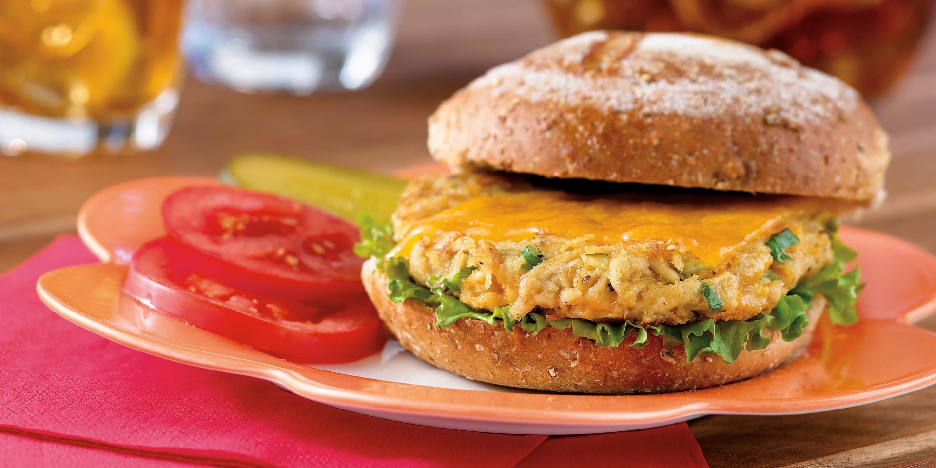 Tuna Double-Cheese Burgers - Clover Leaf