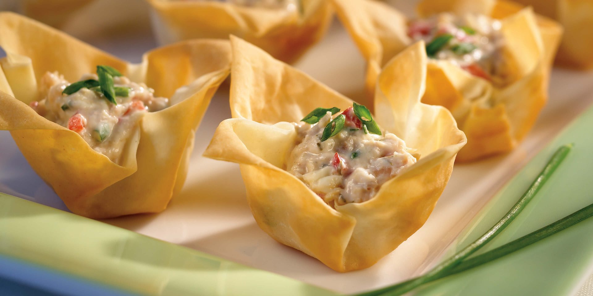 Tuna Phyllo Tartlets - Clover Leaf