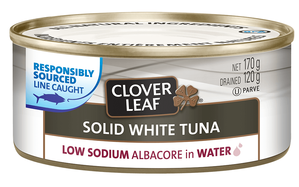 Low Sodium Solid White Tuna, Albacore in Water Clover Leaf