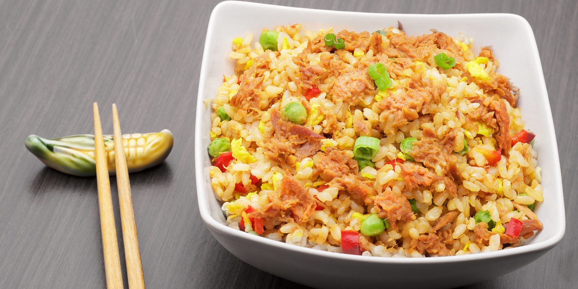 Satay Tuna Fried Rice Clover Leaf