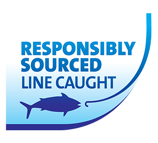 Responsibly Sourced, Line Caught logo