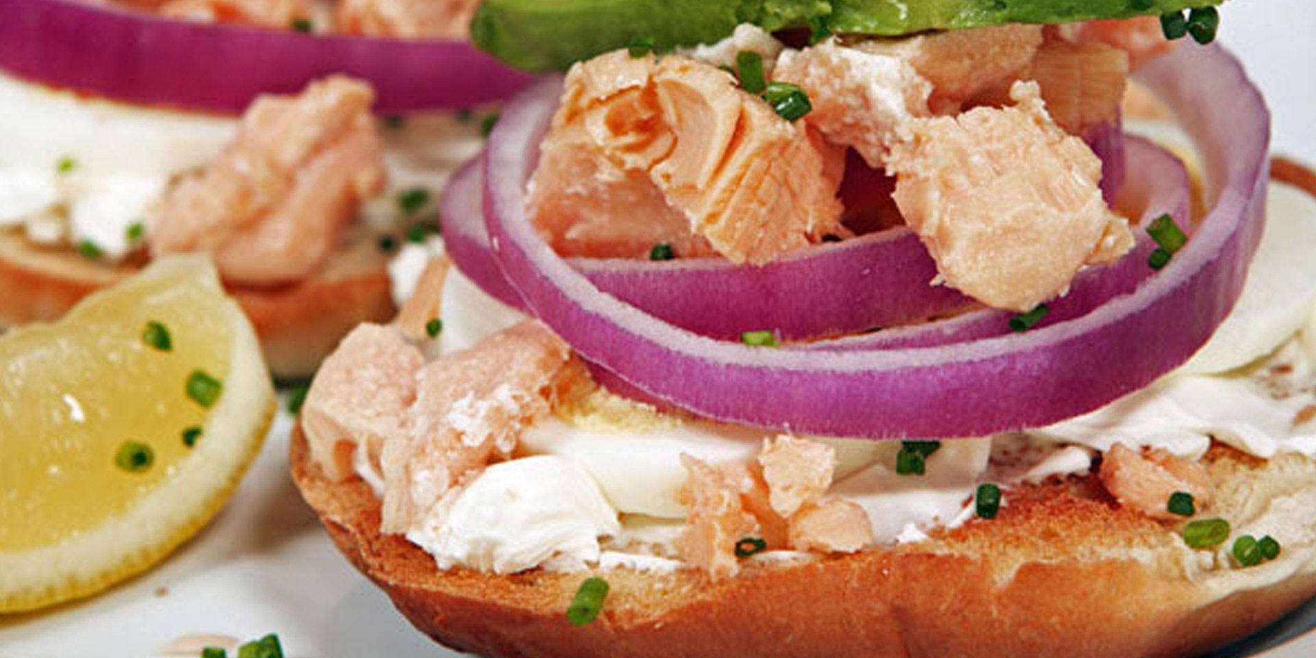 Salmon, Egg & Cream Cheese Bagel - Clover Leaf