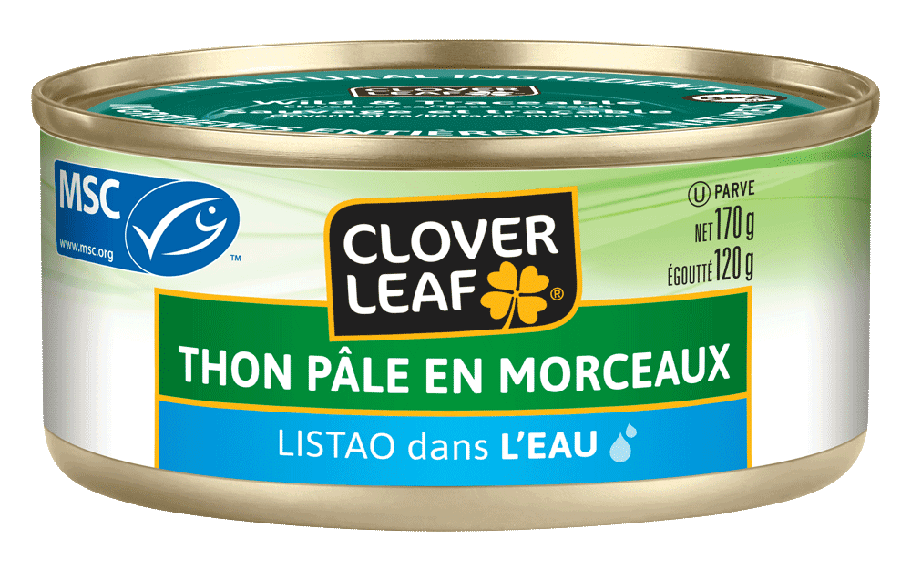 Thon pâle en morceaux CLOVER LEAF®, Listao dans l'eau - Clover Leaf