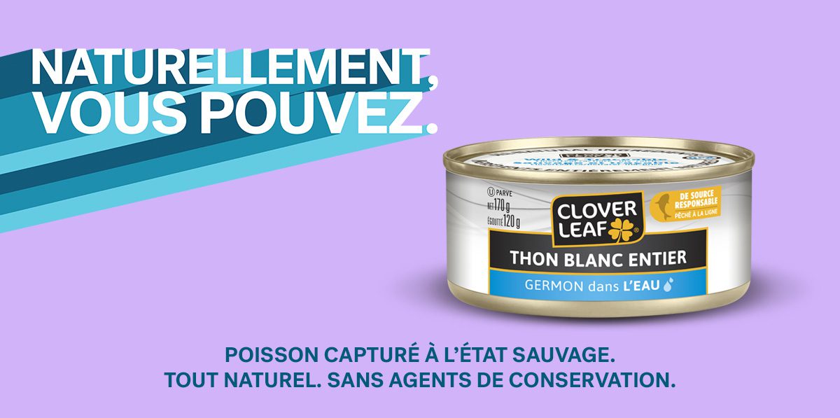 POISSON CAPTURÉ À L’ÉTAT SAUVAGE. TOUT NATUREL. SANS AGENTS DE CONSERVATION.