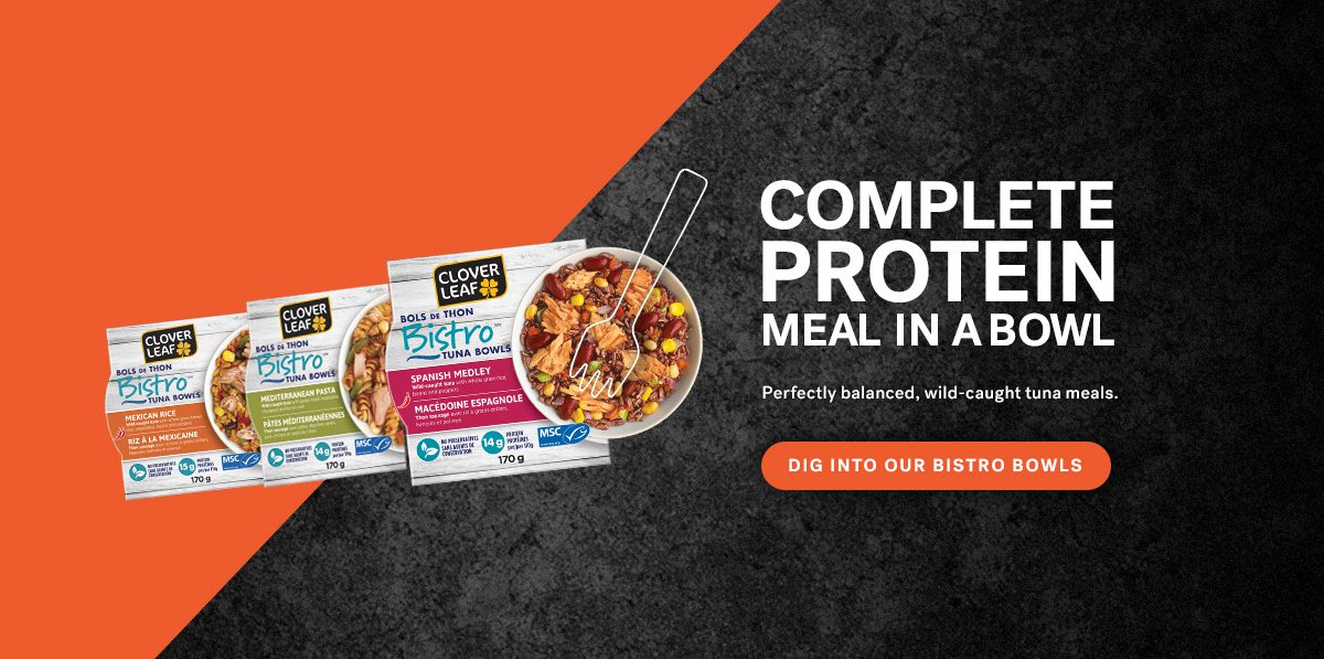 Complete protein meal in a bowl. Perfectly balanced, wild-caught tuna meals. DIG INTO OUR Bistro Bowls.